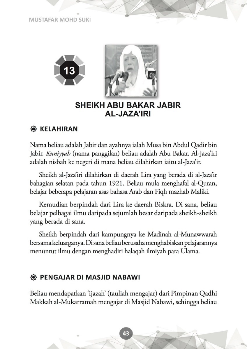 Biografi 99 Ulama Dunia - Mustafar Mohd Suki - Image 5